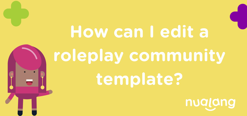 featured image thumbnail for post Roleplays: How to edit a community template